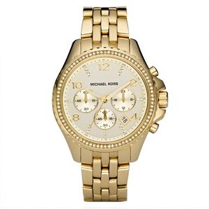 Michael Kors MK5347 Women’s Gold Pilot Watch 44mm